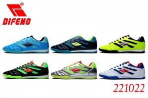 DIFENO Men’s and women’s new breathable, anti-skid, kick-resistant, solid and hard flat-bottomed, shock-absorbing football shoes, indoor anti-skid sports training shoes