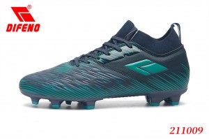 DIFENO Men Soccer Shoes Football Cleats Athletic High-Top Breathable Soccer Boots Spikes Anti-Slip Outdoor Indoor Training Turf Football Sneaker