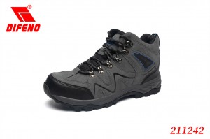 DIFENO Men’s waterproof hiking boots Non slip light outdoor middle upper and ankle boots Breathable hiking work hiking shoes