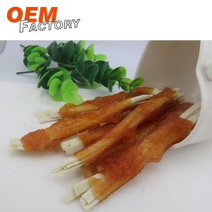Delicious Cod Slice Twined by Chicken Best Dog Treats Wholesale and OEM