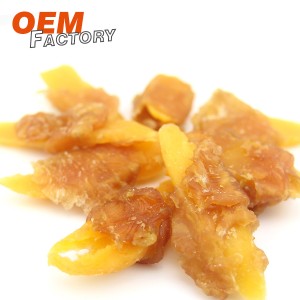 Чипсы из манго, переплетенные куриными лакомствами для собак с высоким содержанием белка, оптом и OEM