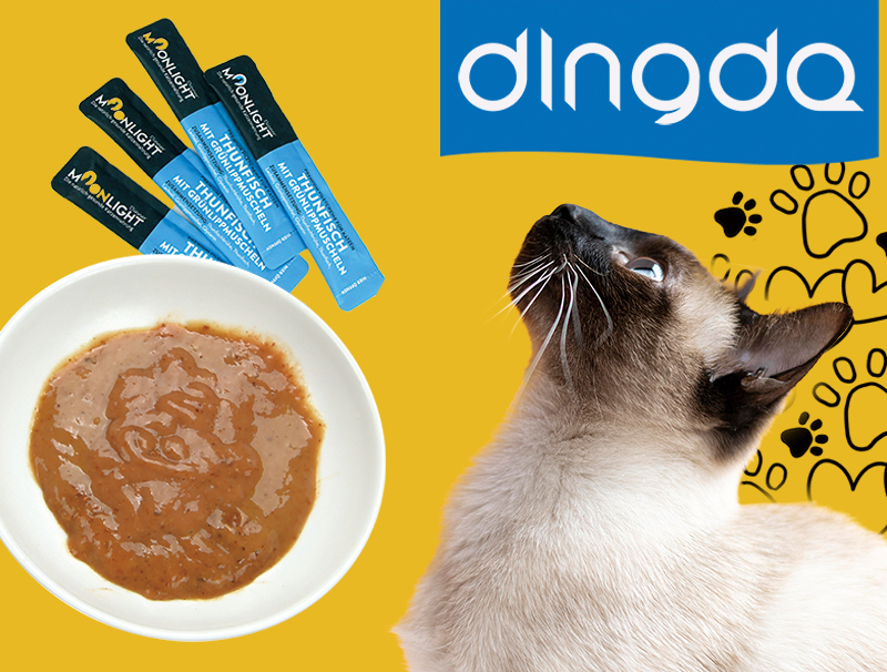 Noj cov khoom txom ncauj noj qab nyob zoo!Dingdang Ntshiab Meat Delicious Cat Strips Launched