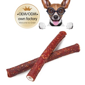 Popcorn Sticks with Duck with Oats and Chia Seed Chew Sticks For Dogs Wholesale and OEM