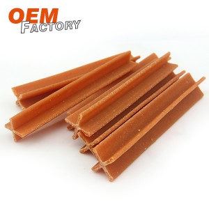 Duck with Carrot Flavor Dental Care Stick Healthy Dog Training Treats Wholesale and OEM