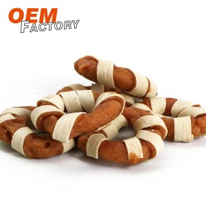 Chicken Roll Twined by Cod Fresh Pet Treats Wholesale and OEM