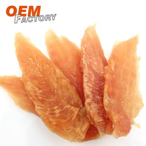 Dried Chicken Strip Dog Treats For Training Wholesale and OEM