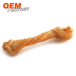 Beef Tendon Bone Wrapped by Turkey Meat Raw Dog Treats Wholesale and OEM