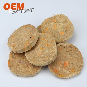 Freeze-dried Chicken with Carrot Rings Freeze Dried Pet Treats Wholesale and OEM