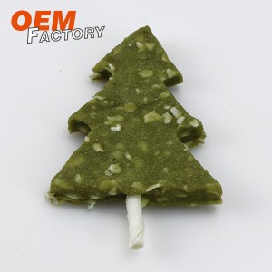 Pulë dhe lëkurë të papërpunuar me çaj nga pema e Krishtlindjeve Trajtime qeni të thata me shumicë dhe OEM