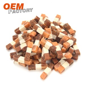 3cm Chicken and Duck And Cod Dice Grain Free Dog Treats Wholesale and OEM