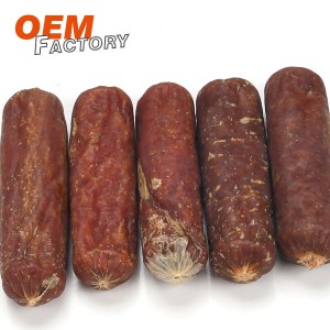 Dried Duck Sausage Imbwa Inobata Private Label Wholesale uye OEM