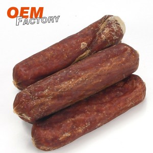 Dried Duck Sausage Dog Treats Private Label Մեծածախ և OEM