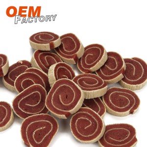 Double Duck û Cod Sushi Rolls Dog Treats Supplier Wholesale and OEM