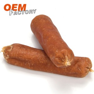 Dried Chicken Sausage Dog Treats Supplier Wholesale and OEM