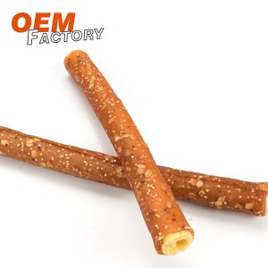 Popcorn Sticks with Chicken with Oats and Chia Seed Natural Dog Chews Wholesale at OEM