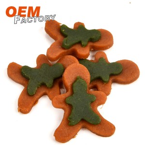 Gingerbread Man Shape Christmas Dog Treats,Easy to Chew,Dog Treats For Puppies