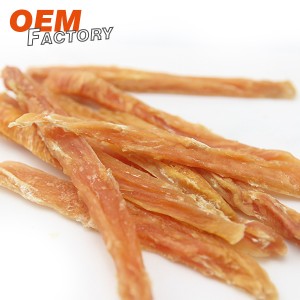 100% Dried Chicken Slice Low Fat Dog Treats Wholesale at OEM
