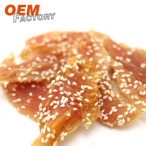 Chicken Chip with Sesame Healthy Dog Training Treats Wholesale and OEM