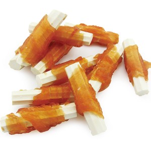 DDC-09 Cheese Stick Twined by Chicken Wholesale Hondensnacks in bulk