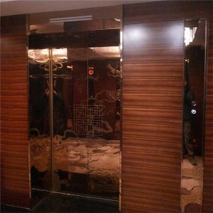 Personalizat SUS304 Hotel Restaurant Zona Tavan Raw Edge Lift Cladding Panouri de perete