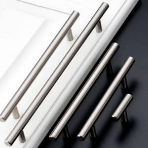 Classic Design Furniture T Bar Drawer Cabinet Cupboard Door Handle Stainless Steel Metal Brass Pull Handles