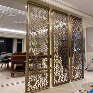 Kreattiv Personalizzat Stainless Steel Metall Artwork Screen Room Partition