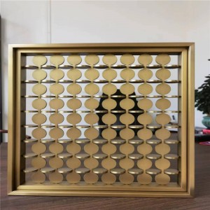 پارتیشن اتاق صفحه نمایش آثار هنری فلزی ساخته شده از فولاد ضد زنگ خلاقانه