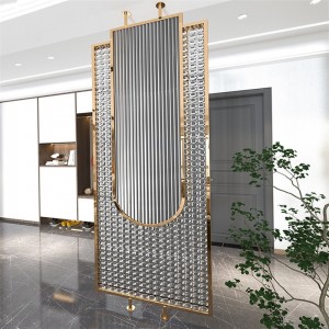 Велепродаја преградни екран стакло метал од нерђајућег челика Прилагођавање преграда зидне преграде