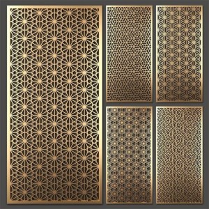 Slàn-reic Factory Price Custom Partition Wall Panel Laser Cut Metal Screene