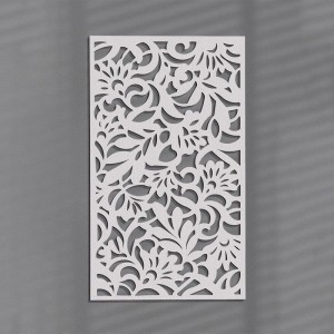 ລາຄາໂຮງງານຂາຍສົ່ງ Custom Partition Wall Panel Laser Cut Metal Screene