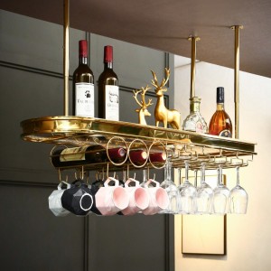 Rafturi agățate pentru vinuri din SS: decor esențial pentru restaurante și săli de mese