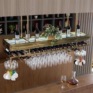Rafturi pentru vinuri suspendate din oțel inoxidabil: îmbunătățirea experienței de acasă la bar