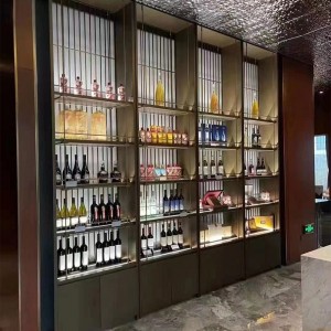 Multifunctional Kushandisa Stainless Steel Wine Cabinet