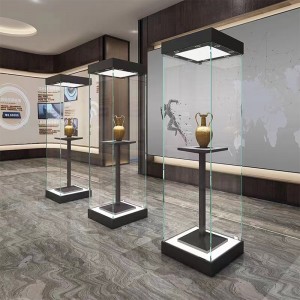 Profesjonele Stainless Steel Museum Display Cabinet Design: In plak fan frede foar kulturele reliken