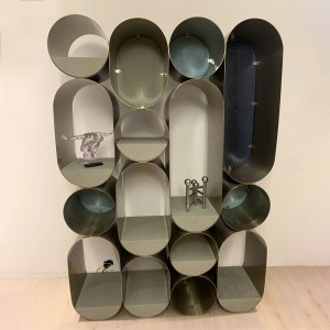 Stainless Steel Artwork, Partitions Book Case Ornament Shelves
