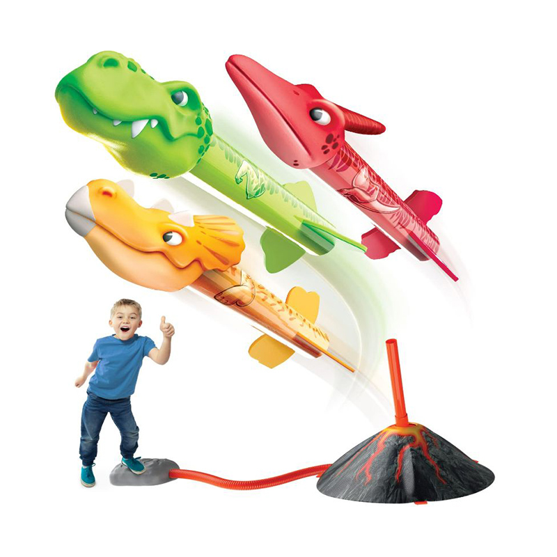 Dino Blasters Rocket Launcher for Kids Launch up to 100 ft