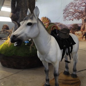 High quality Animatronic Animal Simulated Customized Horse Decorative Model for Amusement Park