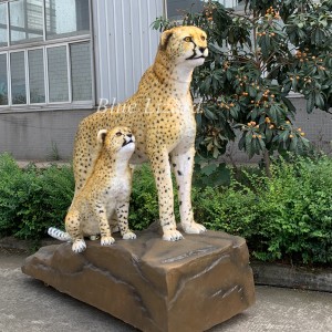 Animatronic Cheetah model making para sa wildlife animal theme park