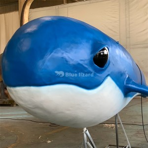 Animatronic Blue Whale Model, Custom Ocean Animals-modeller