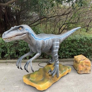 Prilagođeni Animatronic model dinosaura Animatronic Velociraptor Skulptura