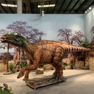 Simulation Camouflage Animatronic Edmontosaurus Dinosaur Model