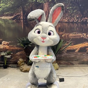 Animated Greeting Rabbit Model Brings Playful Charm to Retail Spaces