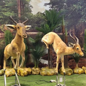 Costomized Animatronic Model Factory Simulation Animatronic Animal Antelope Statue