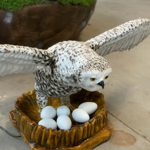 Model snežne sove Model ptice in model orla za živalske vrtove in naravne muzeje