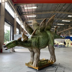 Lig Jurassic Lub Sij Hawm Cog-noj Dinosaur Stegosaurus Model