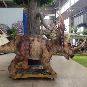 Имитационный механический робот-динозавр для парка развлечений Styracosaurus (AD-69)