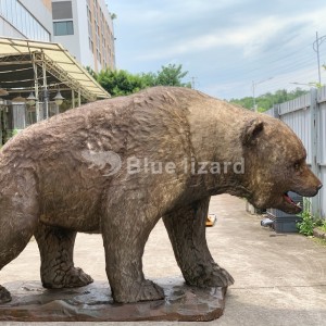 Výstavný zvierací model Jaskynný medveď Prispôsobené animatronické modely