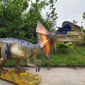 Replika Dinosaurus Pabrikan Model Animatronic pikeun Dijual Patung Dinosaurus T-Rex Lengkap