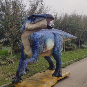 Animatronic Dinosaur Realistic 3D Simulation Parasaurolophus Model