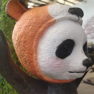 Sun'iy moslashtirilgan Animatronik kingkong panda modeli